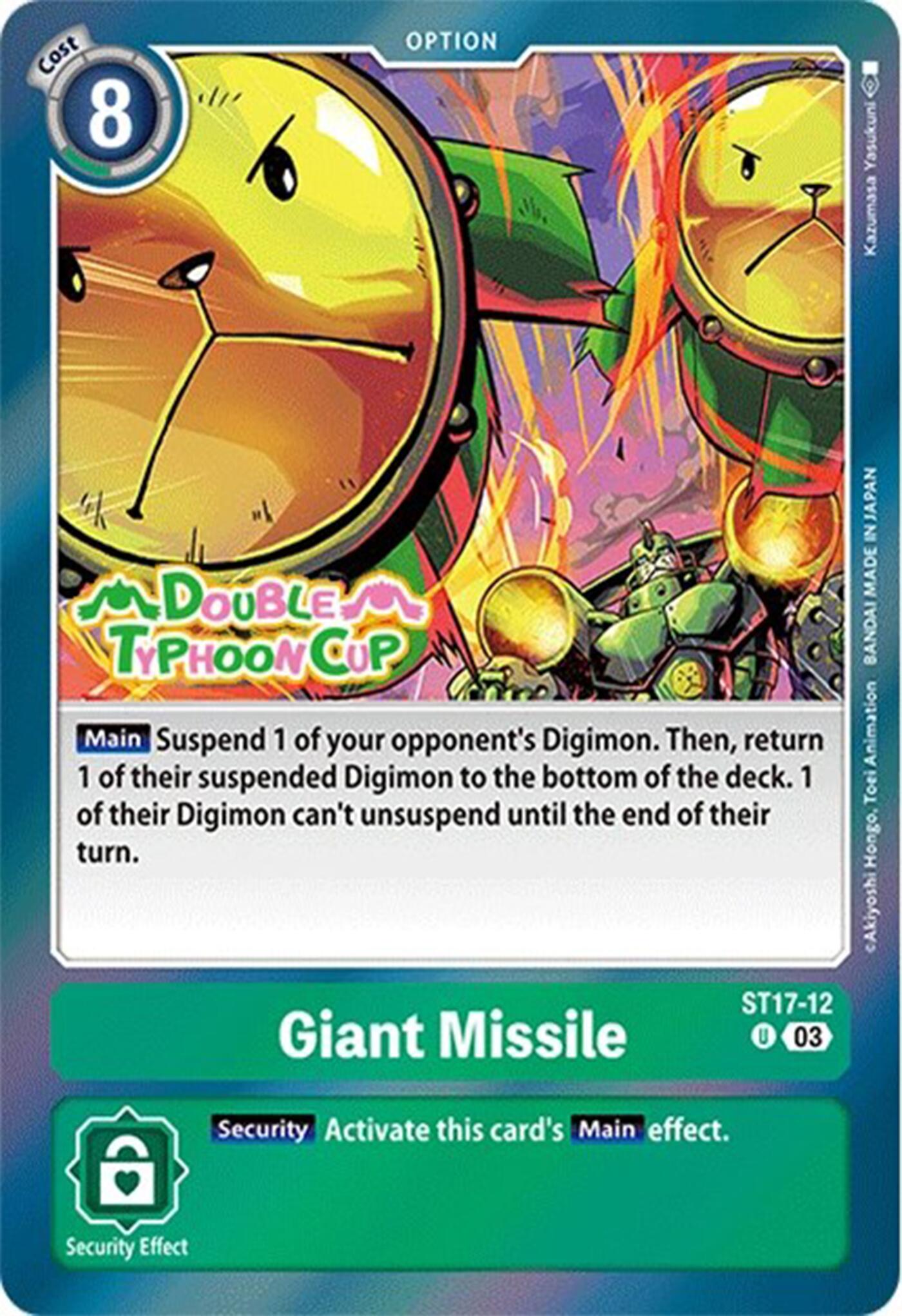 Giant Missile [ST17-12] [Starter Deck: Double Typhoon Advanced Deck Set Pre-Release Cards] | Card Merchant Takapuna