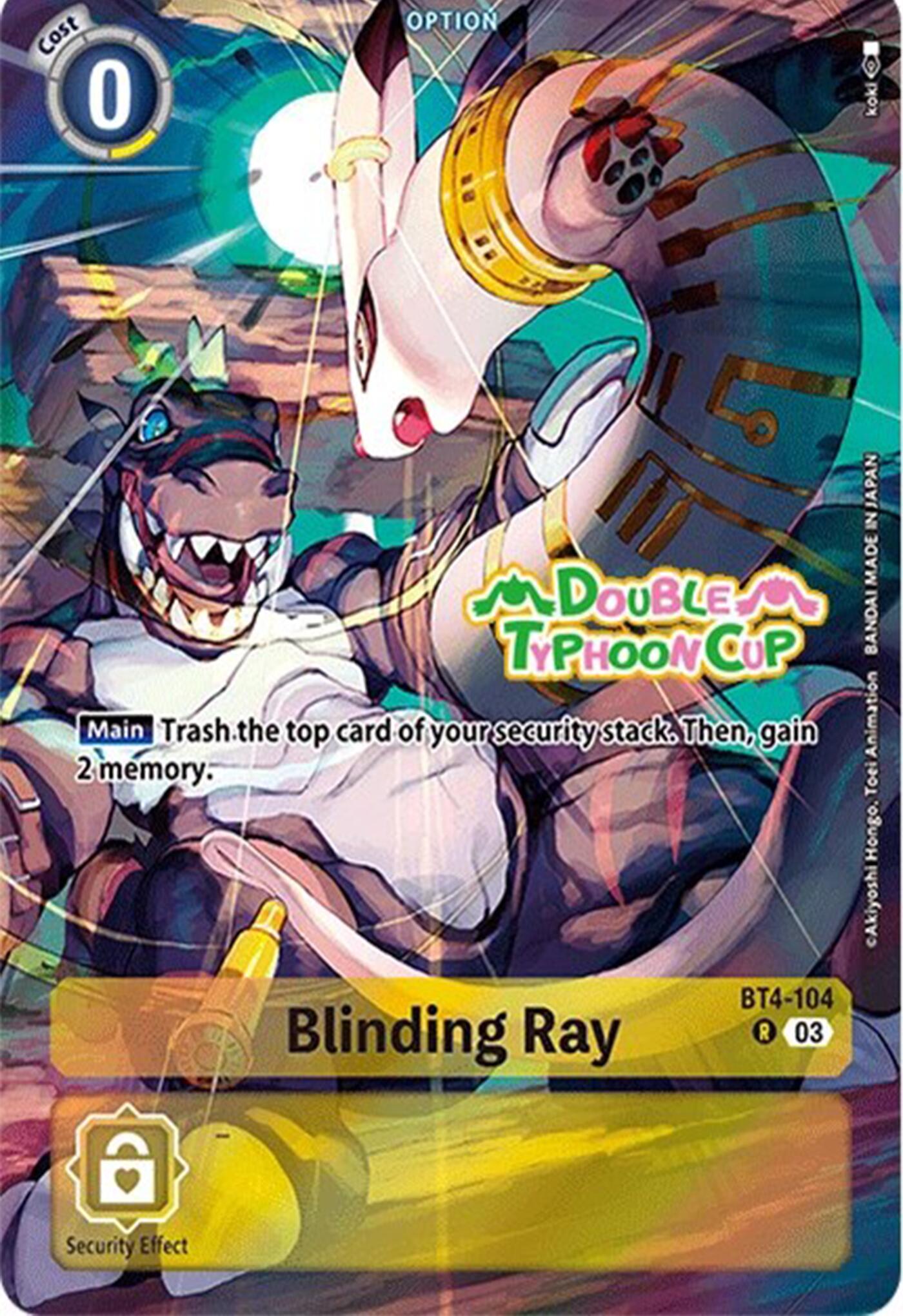 Blinding Ray [BT4-104] (Bonus Pack) [Starter Deck: Double Typhoon Advanced Deck Set Pre-Release Cards] | Card Merchant Takapuna