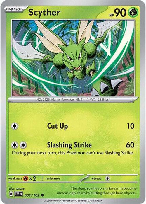 Scyther (001/162) [Scarlet & Violet: Temporal Forces] | Card Merchant Takapuna