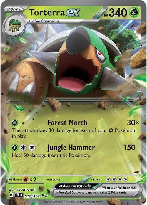 Torterra ex (012/162) [Scarlet & Violet: Temporal Forces] | Card Merchant Takapuna