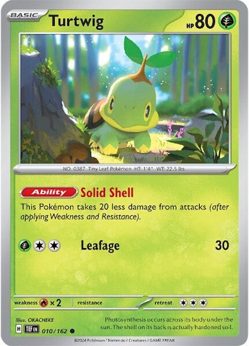 Turtwig (010/162) [Scarlet & Violet: Temporal Forces] | Card Merchant Takapuna