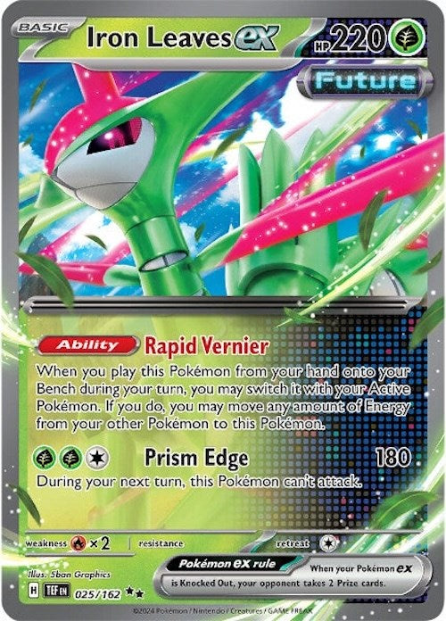 Iron Leaves ex (025/162) [Scarlet & Violet: Temporal Forces] | Card Merchant Takapuna