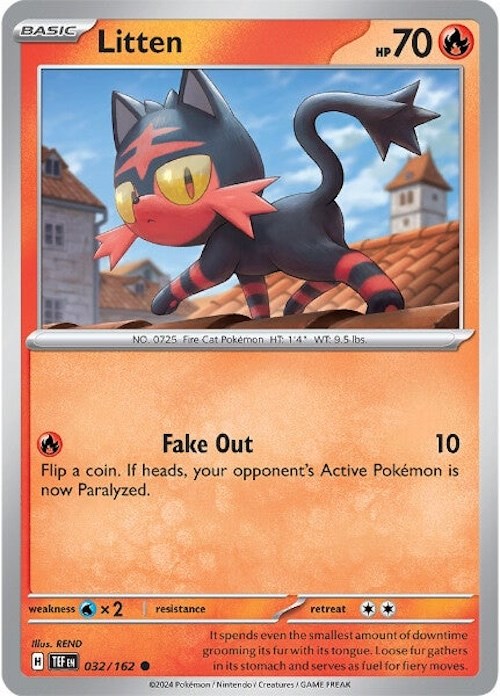 Litten (032/162) [Scarlet & Violet: Temporal Forces] | Card Merchant Takapuna