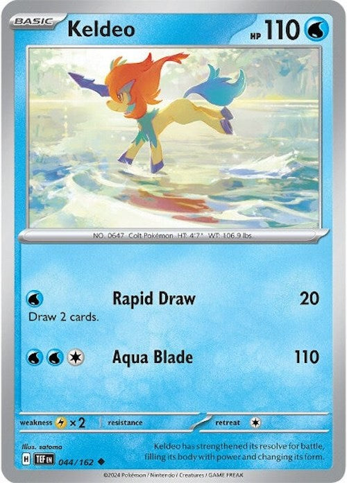 Keldeo (044/162) [Scarlet & Violet: Temporal Forces] | Card Merchant Takapuna