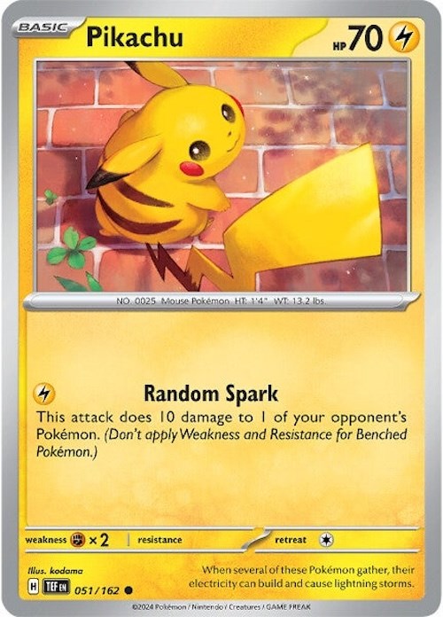 Pikachu (051/162) [Scarlet & Violet: Temporal Forces] | Card Merchant Takapuna