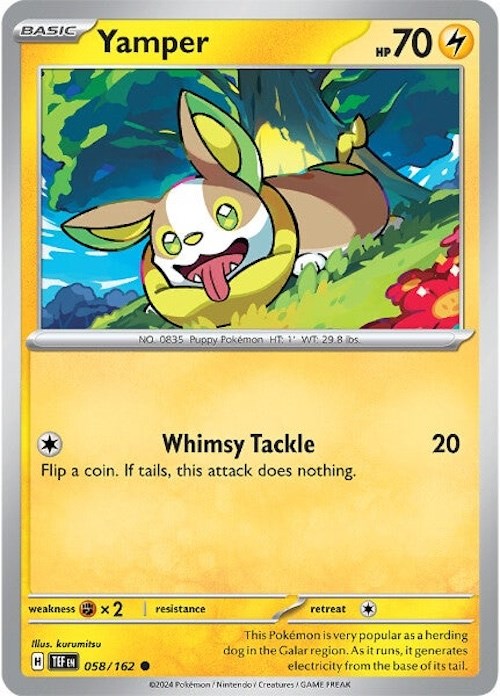 Yamper (058/162) [Scarlet & Violet: Temporal Forces] | Card Merchant Takapuna