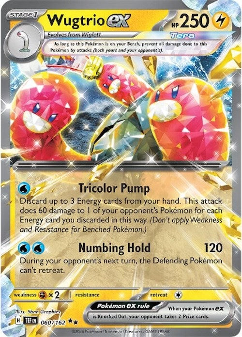 Wugtrio ex (060/162) [Scarlet & Violet: Temporal Forces] | Card Merchant Takapuna