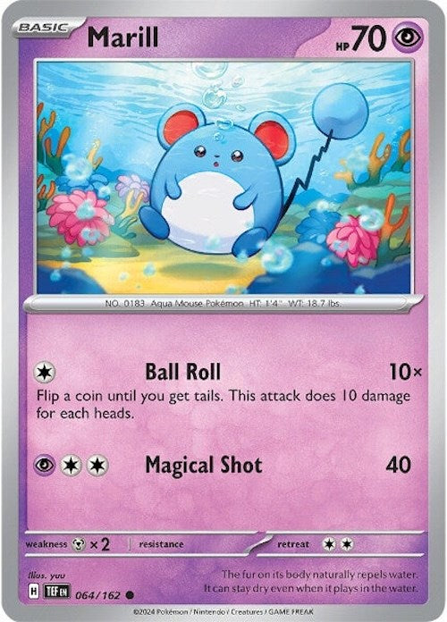 Marill (064/162) [Scarlet & Violet: Temporal Forces] | Card Merchant Takapuna