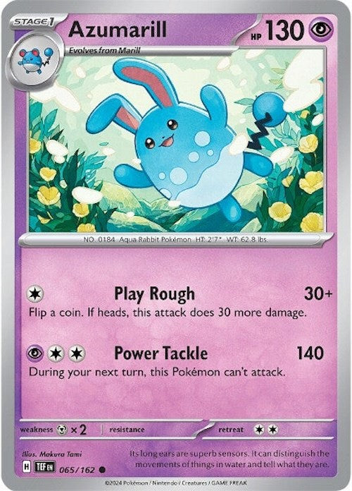 Azumarill (065/162) [Scarlet & Violet: Temporal Forces] | Card Merchant Takapuna