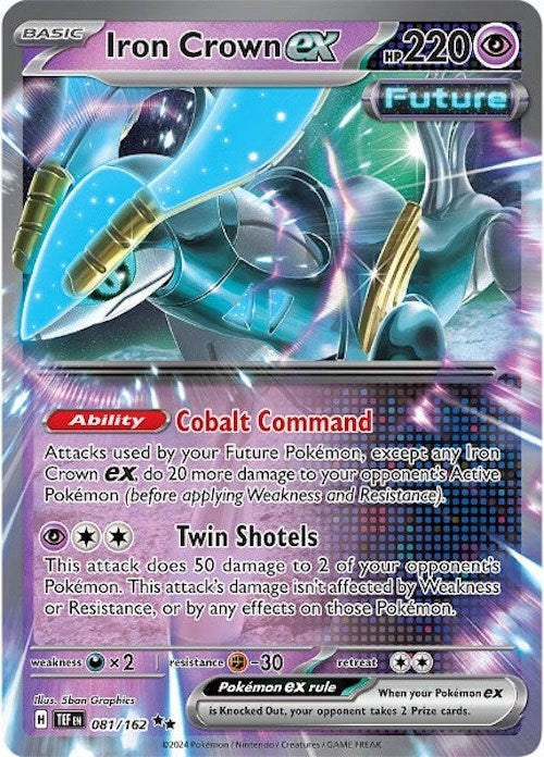 Iron Crown ex (081/162) [Scarlet & Violet: Temporal Forces] | Card Merchant Takapuna