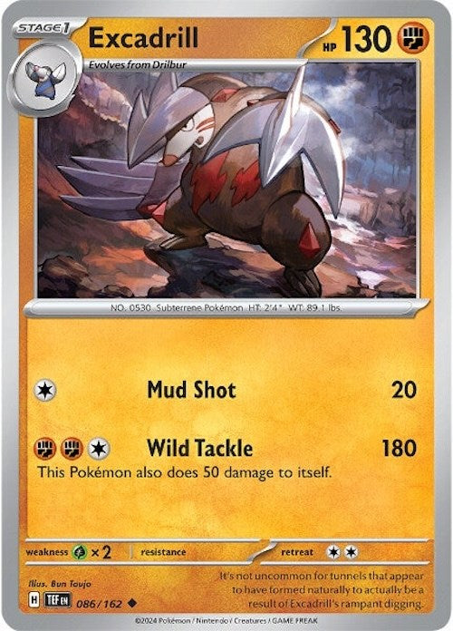 Excadrill (086/162) [Scarlet & Violet: Temporal Forces] | Card Merchant Takapuna