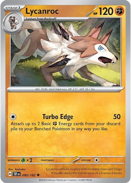 Lycanroc (090/162) [Scarlet & Violet: Temporal Forces] | Card Merchant Takapuna