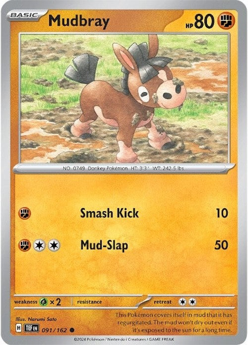 Mudbray (091/162) [Scarlet & Violet: Temporal Forces] | Card Merchant Takapuna