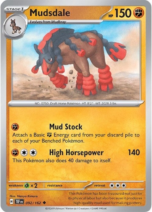 Mudsdale (092/162) [Scarlet & Violet: Temporal Forces] | Card Merchant Takapuna