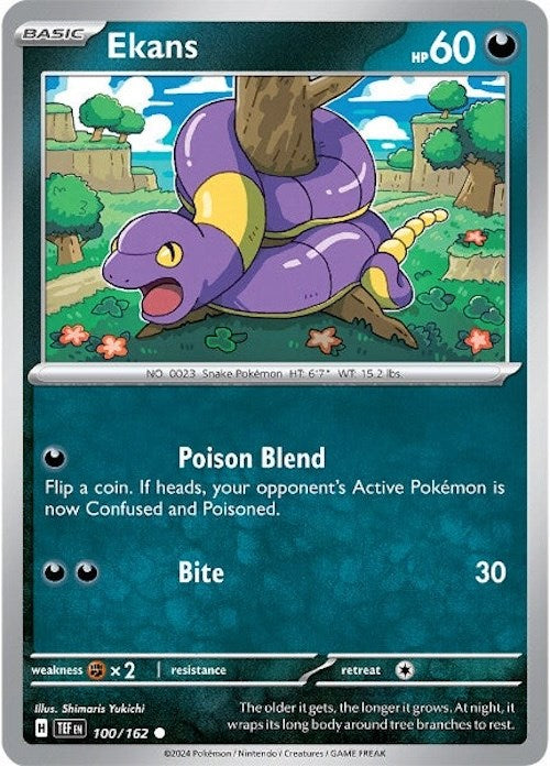 Ekans (100/162) [Scarlet & Violet: Temporal Forces] | Card Merchant Takapuna