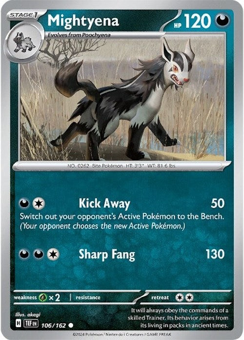 Mightyena (106/162) [Scarlet & Violet: Temporal Forces] | Card Merchant Takapuna