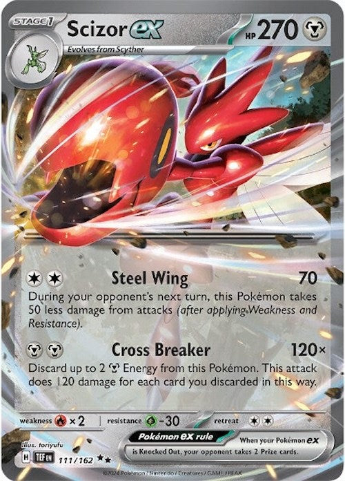 Scizor ex (111/162) [Scarlet & Violet: Temporal Forces] | Card Merchant Takapuna