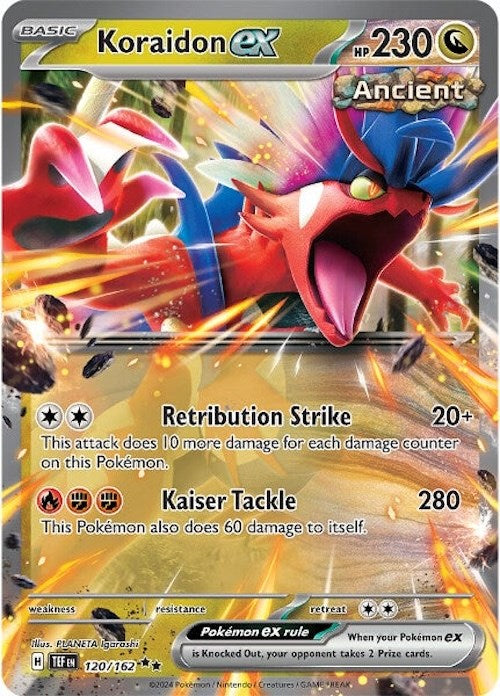 Koraidon ex (120/162) [Scarlet & Violet: Temporal Forces] | Card Merchant Takapuna