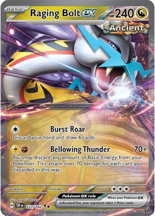 Raging Bolt ex (123/162) [Scarlet & Violet: Temporal Forces] | Card Merchant Takapuna