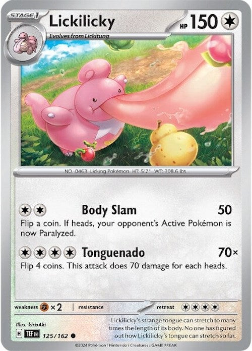 Lickilicky (125/162) [Scarlet & Violet: Temporal Forces] | Card Merchant Takapuna