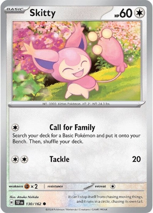 Skitty (130/162) [Scarlet & Violet: Temporal Forces] | Card Merchant Takapuna