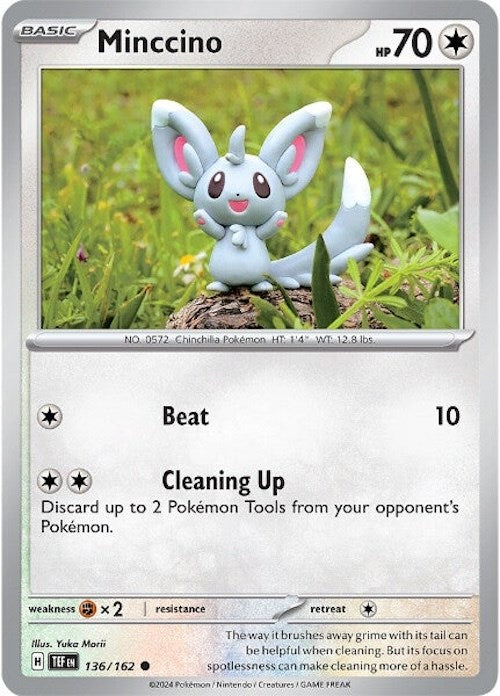 Minccino (136/162) [Scarlet & Violet: Temporal Forces] | Card Merchant Takapuna