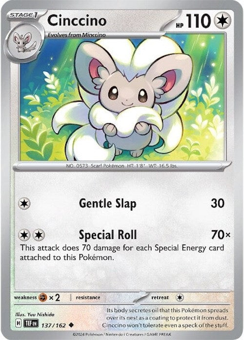 Cinccino (137/162) [Scarlet & Violet: Temporal Forces] | Card Merchant Takapuna