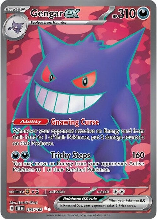 Gengar ex (193/162) [Scarlet & Violet: Temporal Forces] | Card Merchant Takapuna