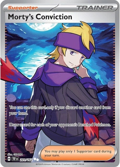 Morty's Conviction (201/162) [Scarlet & Violet: Temporal Forces] | Card Merchant Takapuna