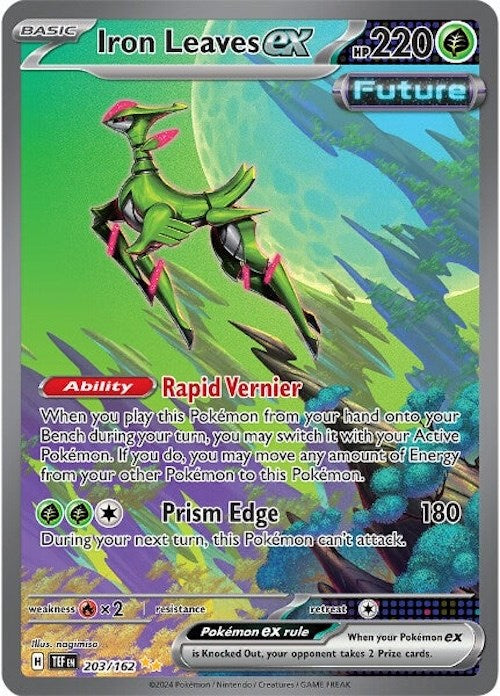 Iron Leaves ex (203/162) [Scarlet & Violet: Temporal Forces] | Card Merchant Takapuna