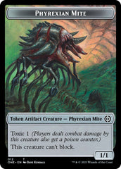 Phyrexian Mite (012) // Phyrexian Beast Double-Sided Token [Phyrexia: All Will Be One Tokens] | Card Merchant Takapuna