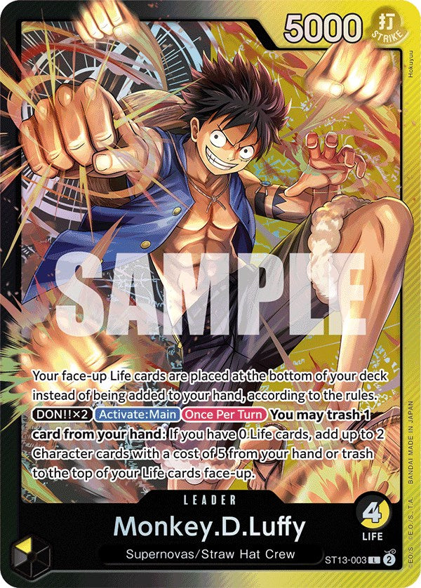 Monkey.D.Luffy [Ultra Deck: The Three Brothers] | Card Merchant Takapuna