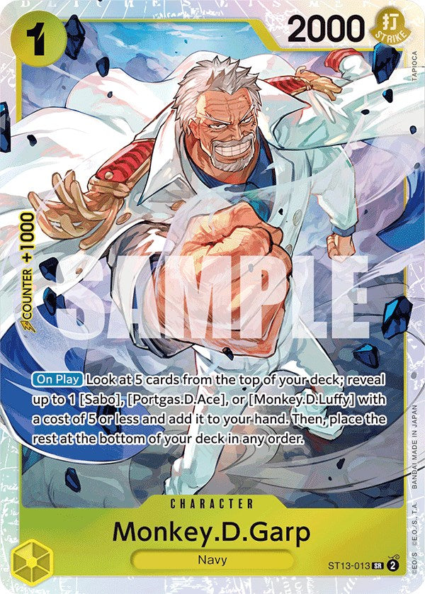 Monkey.D.Garp [Ultra Deck: The Three Brothers] | Card Merchant Takapuna