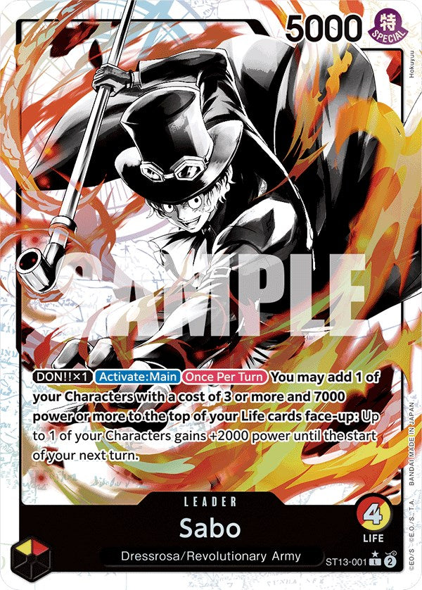 Sabo (Parallel) [Ultra Deck: The Three Brothers] | Card Merchant Takapuna