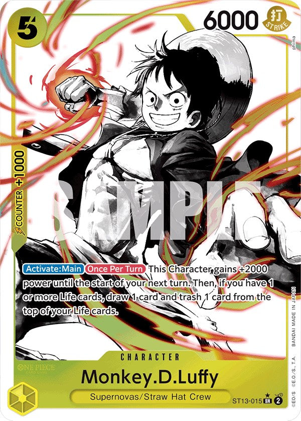 Monkey.D.Luffy (Parallel) [Ultra Deck: The Three Brothers] | Card Merchant Takapuna