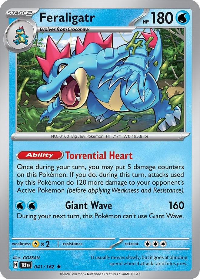 Feraligatr (041/162) (Theme Deck Exclusive) [Scarlet & Violet: Temporal Forces] | Card Merchant Takapuna