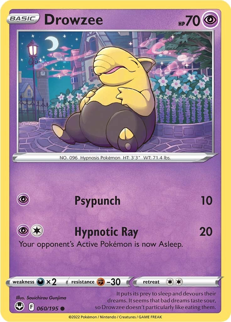 Drowzee (060/195) [Sword & Shield: Silver Tempest] | Card Merchant Takapuna