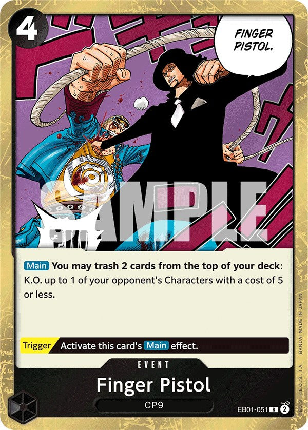 Finger Pistol [Extra Booster: Memorial Collection] | Card Merchant Takapuna