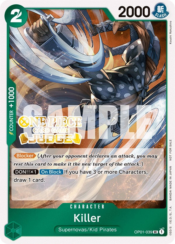 Killer (Judge Pack Vol. 3) [One Piece Promotion Cards] | Card Merchant Takapuna