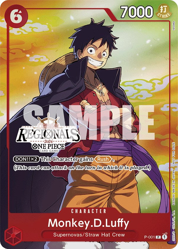 Monkey.D.Luffy (Offline Regional 2024 Vol. 2) [Participant] [One Piece Promotion Cards] | Card Merchant Takapuna