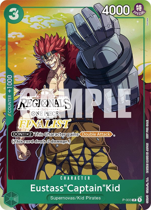 Eustass"Captain"Kid (Online Regional 2024 Vol. 2) [Finalist] [One Piece Promotion Cards] | Card Merchant Takapuna