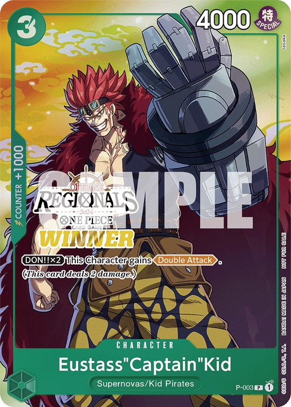 Eustass"Captain"Kid (Offline Regional 2024 Vol. 2) [Winner] [One Piece Promotion Cards] | Card Merchant Takapuna