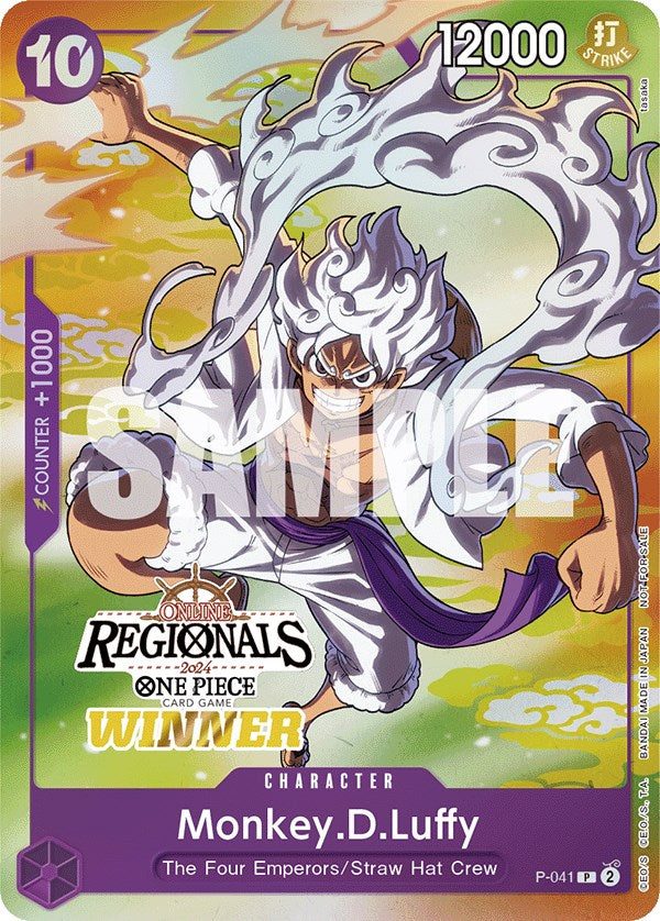 Monkey.D.Luffy (Online Regional 2024 Vol. 2) [Winner] [One Piece Promotion Cards] | Card Merchant Takapuna