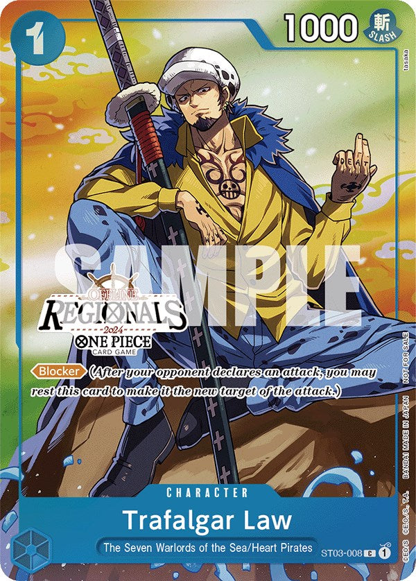 Trafalgar Law (Offline Regional 2024 Vol. 2) [Participant] [One Piece Promotion Cards] | Card Merchant Takapuna