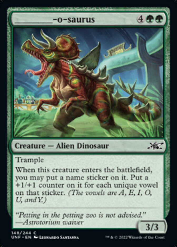 _____-o-saurus [Unfinity] | Card Merchant Takapuna