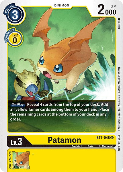 Patamon [BT1-048] (Official Tournament Pack Vol.3) [Release Special Booster Promos] | Card Merchant Takapuna