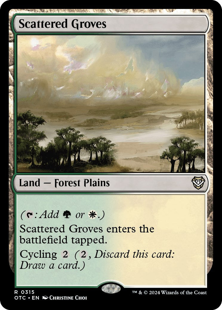 Scattered Groves [Outlaws of Thunder Junction Commander] | Card Merchant Takapuna