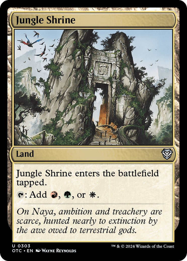 Jungle Shrine [Outlaws of Thunder Junction Commander] | Card Merchant Takapuna