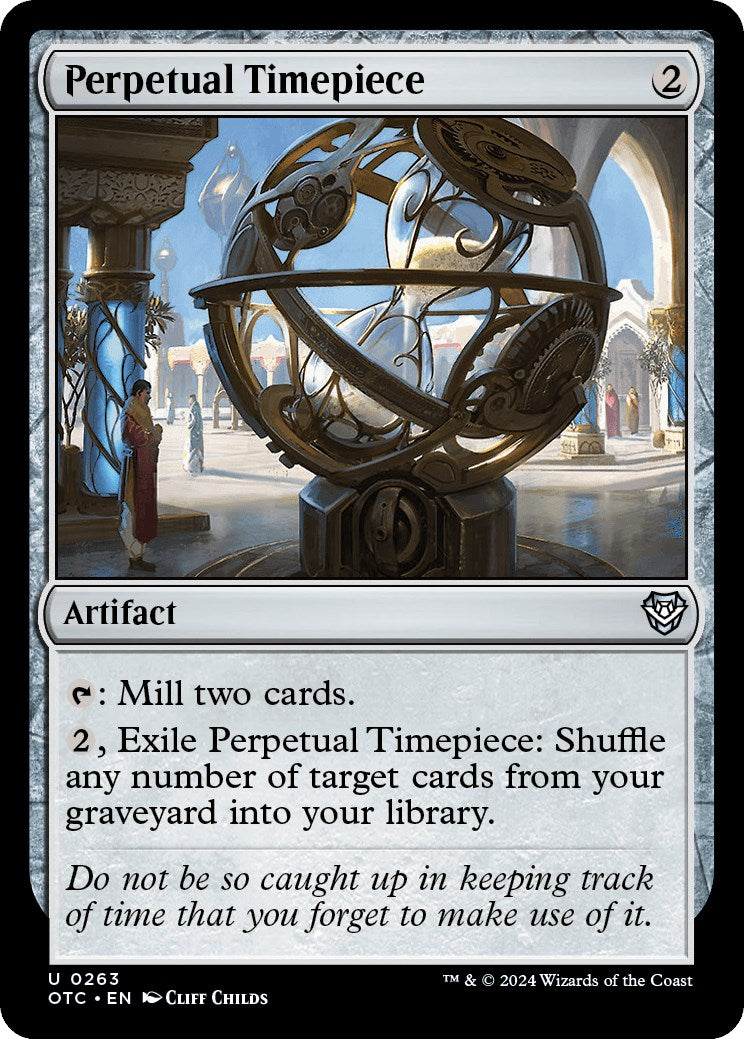 Perpetual Timepiece [Outlaws of Thunder Junction Commander] | Card Merchant Takapuna