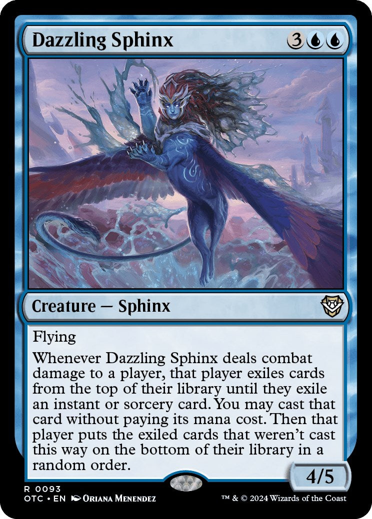 Dazzling Sphinx [Outlaws of Thunder Junction Commander] | Card Merchant Takapuna